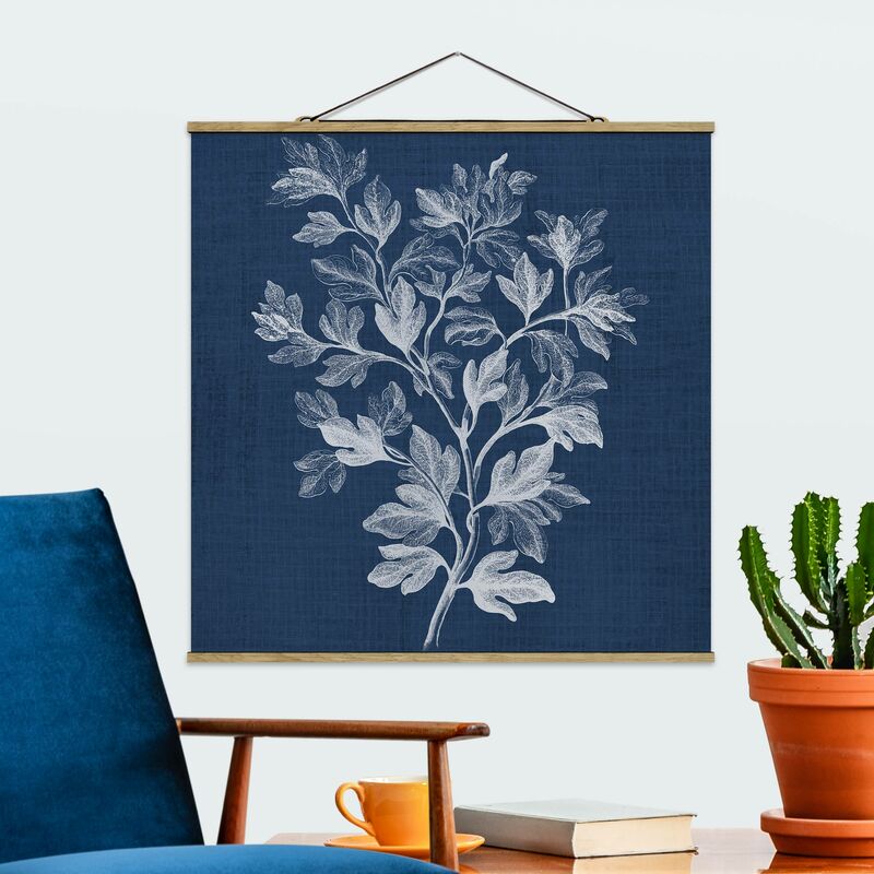 

Imagen de tela - Denim Plant Study I - Cuadrado 1:1 Dimensión LxA: 80cm x 80cm