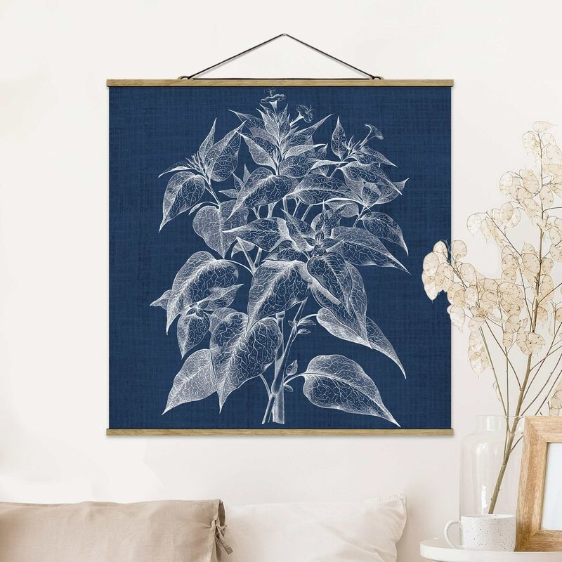 

Imagen de tela - Denim Plant Study III - Cuadrado 1:1 Dimensión LxA: 80cm x 80cm