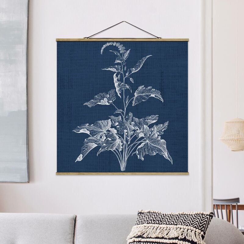 

Imagen de tela - Denim Plant Study II - Cuadrado 1:1 Dimensión LxA: 80cm x 80cm