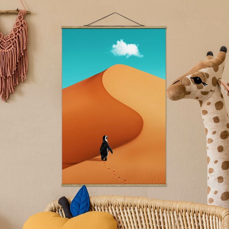 

Imagen de tela - Desert With Penguin - Alto 3:2 Dimensión LxA: 52.5cm x 35cm