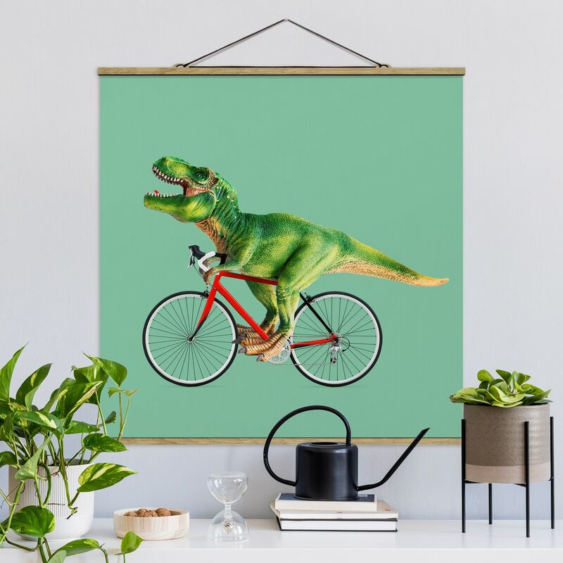 

Imagen de tela - Dinosaur With Bicycle - Cuadrado 1:1 Dimensión LxA: 35cm x 35cm