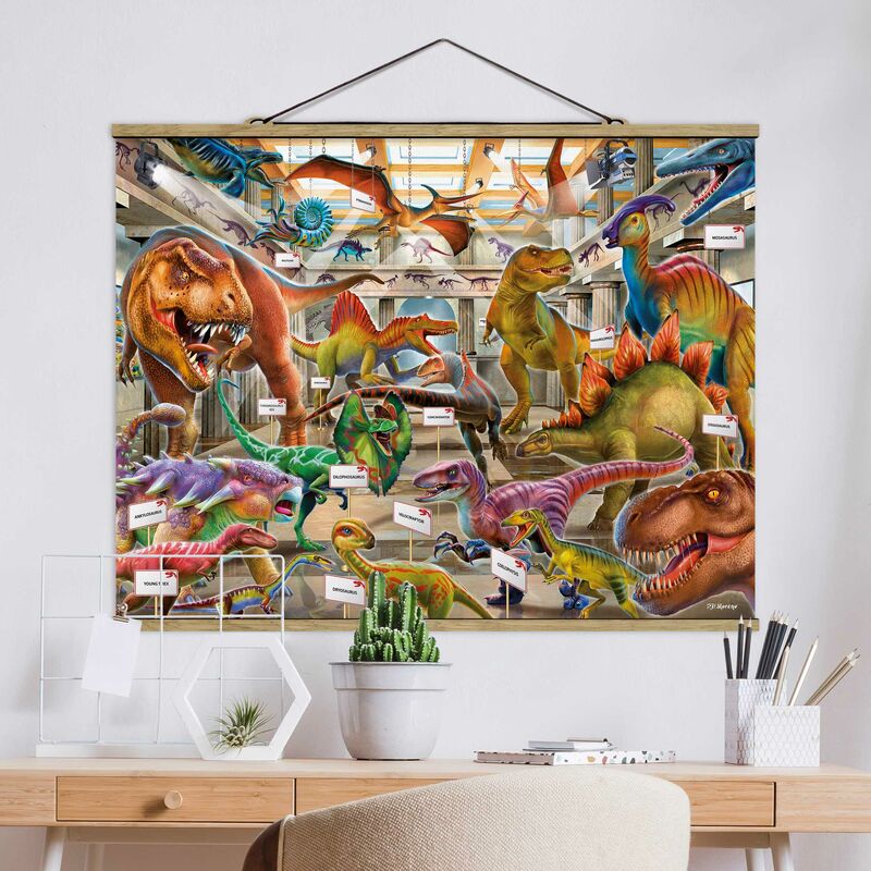 

Imagen de tela - Dinosaurs In The Museum Of Natural History - Apaisado 3:4 Dimensión LxA: 37.5cm x 50cm