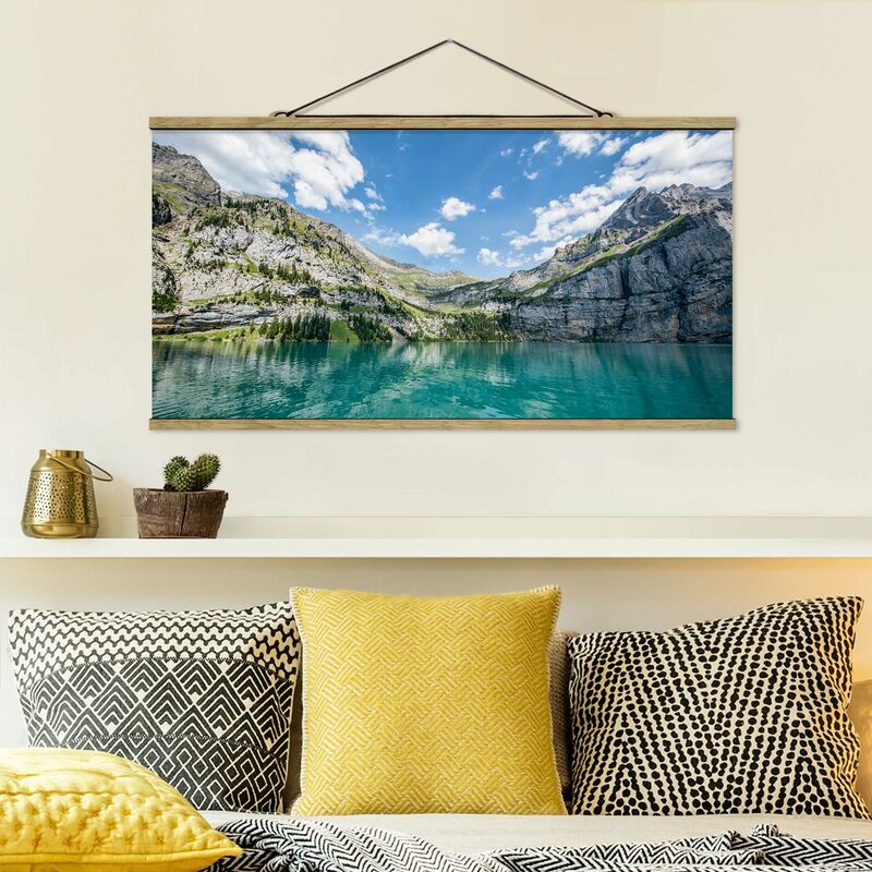 

Imagen de tela - Divine Mountain Lake - Apaisado 1:2 Dimensión LxA: 25cm x 50cm