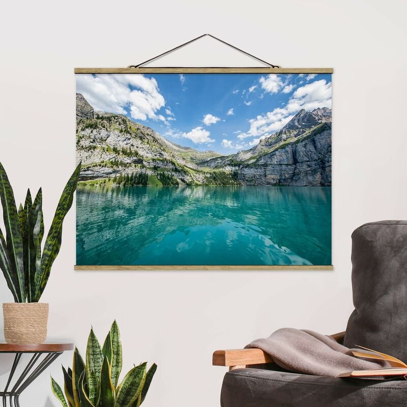 

Imagen de tela - Divine Mountain Lake - Apaisado 3:4 Dimensión LxA: 75cm x 100cm