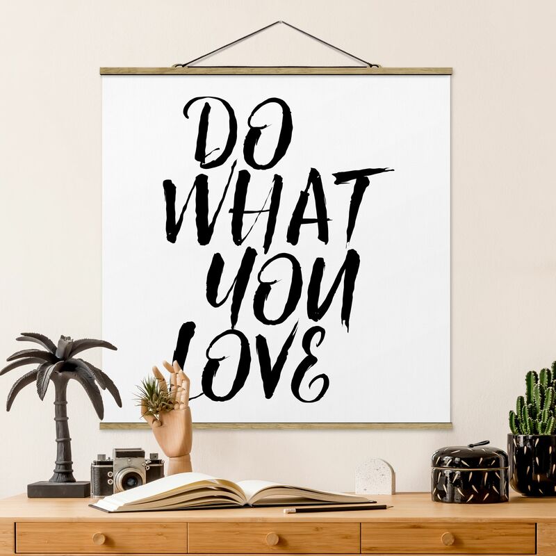 

Imagen de tela - Do What You Love - Cuadrado 1:1 Dimensión LxA: 80cm x 80cm