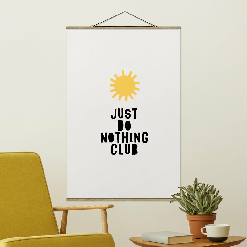 

Imagen de tela - Do Nothing Club Yellow - Alto 3:2 Dimensión LxA: 120cm x 80cm