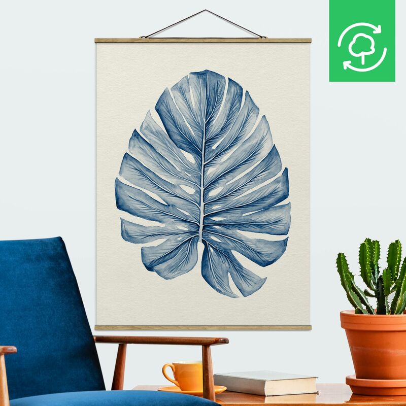 

Imagen de tela - Drawing Tropical Monstera In Indigo - Alto 4:3 Dimensión LxA: 106.5cm x 80cm