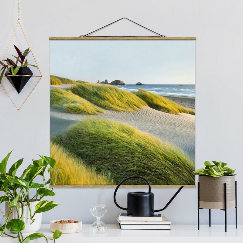 

Imagen de tela - Dunes And Grasses At The Sea - Cuadrado 1:1 Dimensión LxA: 80cm x 80cm