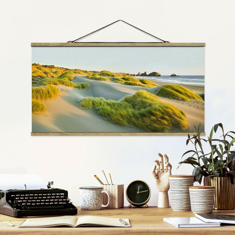 

Imagen de tela - Dunes And Grasses At The Sea - Apaisado 1:2 Dimensión LxA: 40cm x 80cm