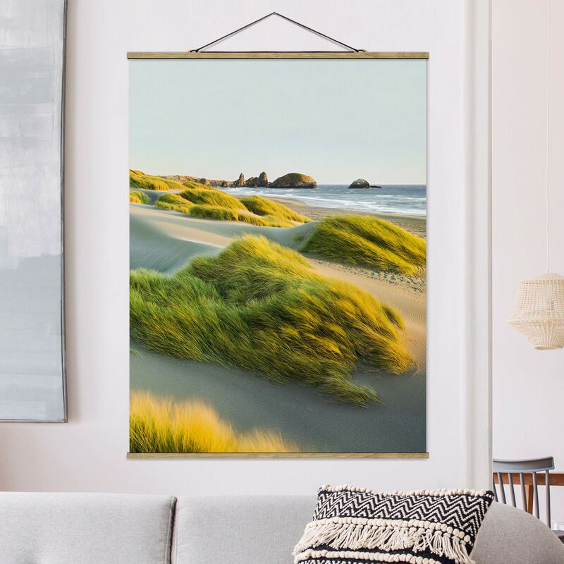 

Imagen de tela - Dunes And Grasses At The Sea - Alto 4:3 Dimensión LxA: 46.5cm x 35cm