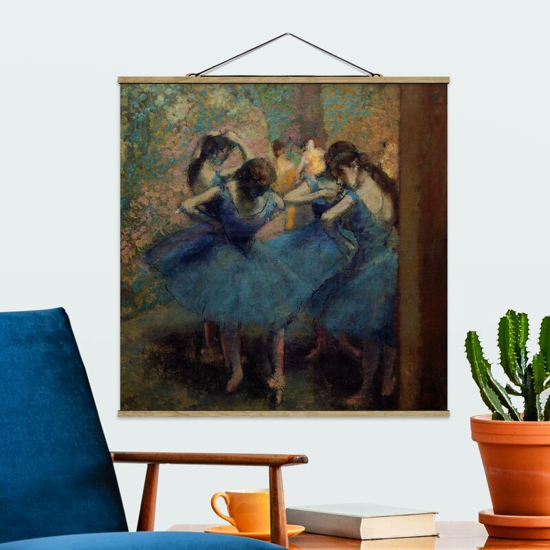 

Imagen de tela - Edgar Degas - The Blue Dancers - Cuadrado 1:1 Dimensión LxA: 50cm x 50cm