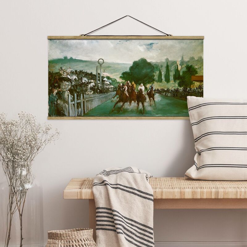 

Imagen de tela - Edouard Manet - Horse Racing - Apaisado 1:2 Dimensión LxA: 40cm x 80cm