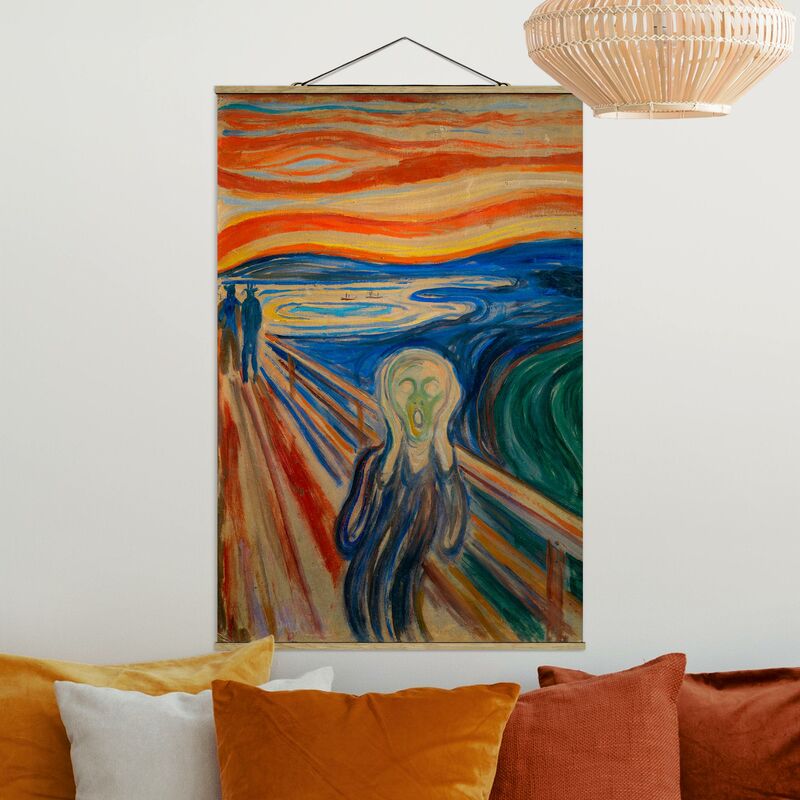 

Imagen de tela - Edvard Munch - The Scream - Alto 3:2 Dimensión LxA: 52.5cm x 35cm