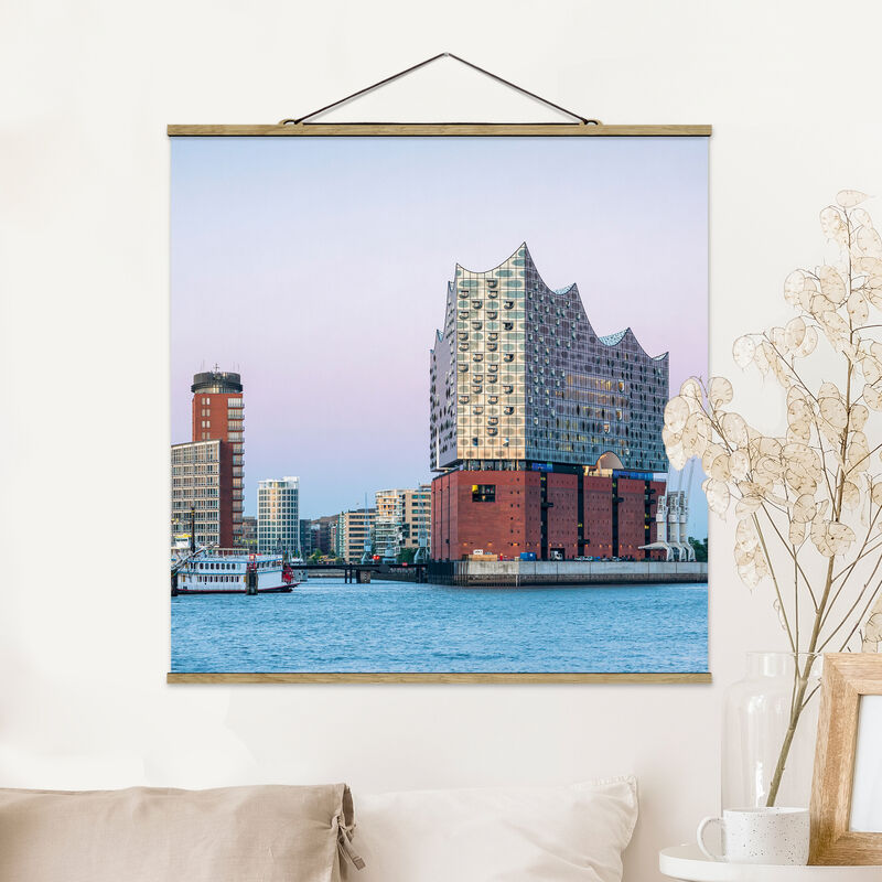 

Imagen de tela - Elbphilharmonie Hamburg - Cuadrado 1:1 Dimensión LxA: 50cm x 50cm