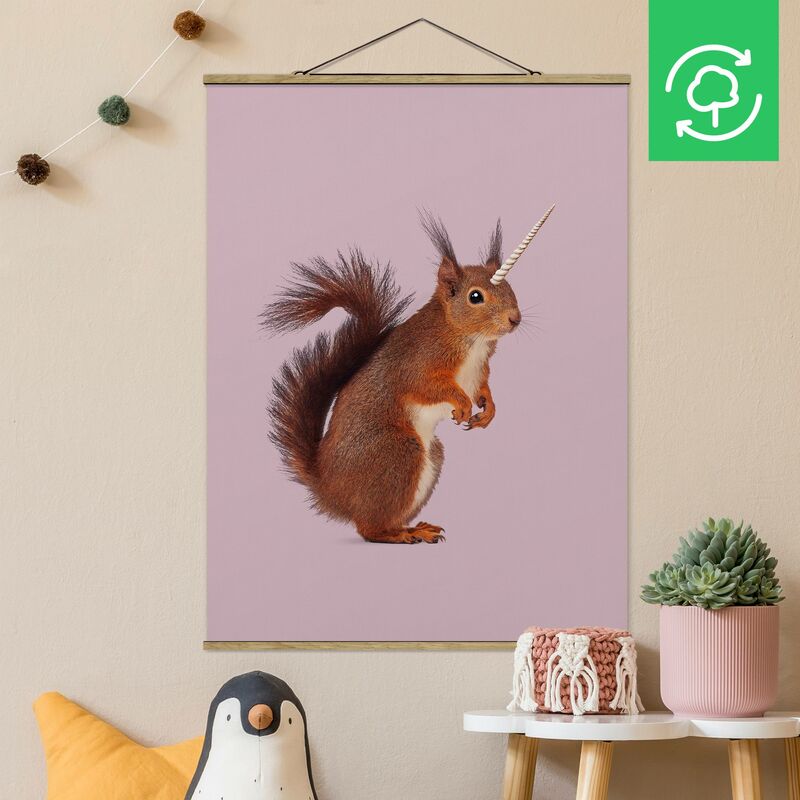 

Imagen de tela - Einhörnchen - Alto 4:3 Dimensión LxA: 106.5cm x 80cm