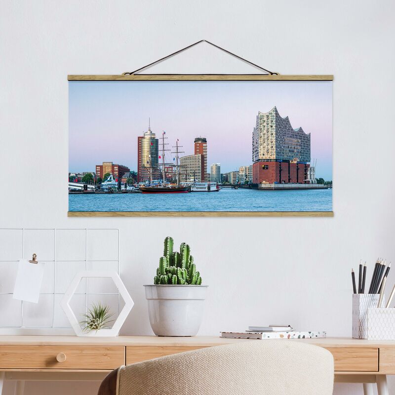 

Imagen de tela - Elbphilharmonie Hamburg - Apaisado 1:2 Dimensión LxA: 50cm x 100cm