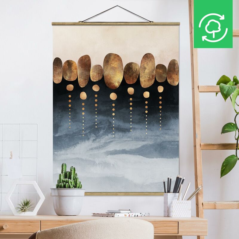 

Imagen de tela - Elisabeth Fredriksson - Abstract Golden Stones - Alto 4:3 Dimensión LxA: 133.5cm x 100cm