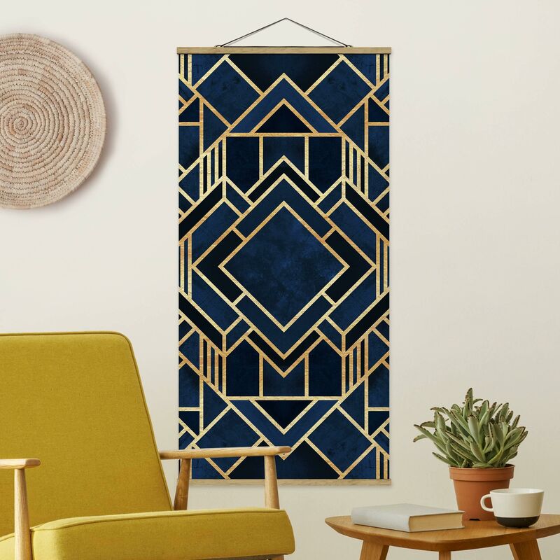 

Imagen de tela - Elisabeth Fredriksson - Art Deco Gold - Alto 2:1 Dimensión LxA: 70cm x 35cm