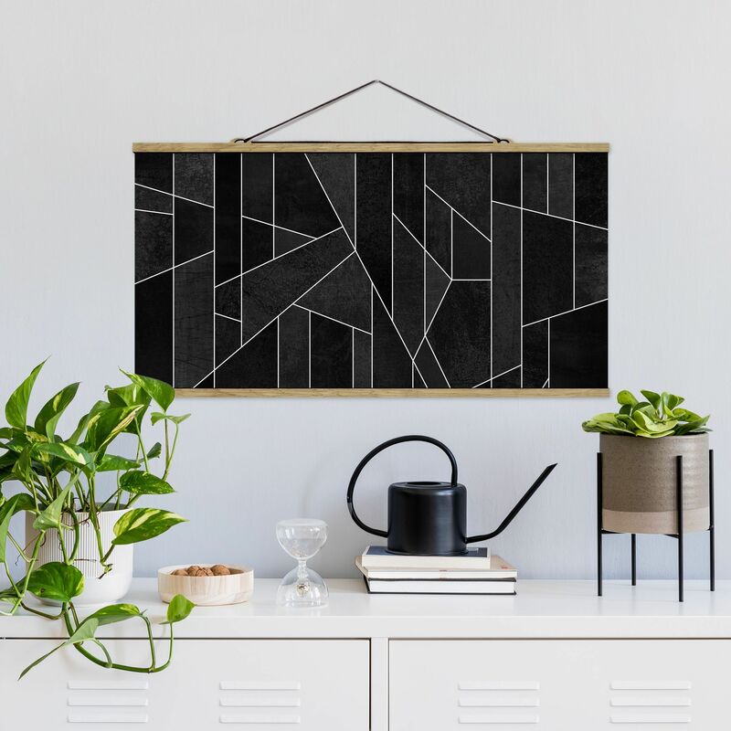 

Imagen de tela - Elisabeth Fredriksson - Black And White Geometric Watercolor - Apaisado 1:2 Dimensión LxA: 50cm x 100cm