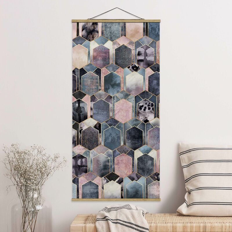 

Imagen de tela - Elisabeth Fredriksson - Art Deco Marble Gold - Alto 2:1 Dimensión LxA: 100cm x 50cm
