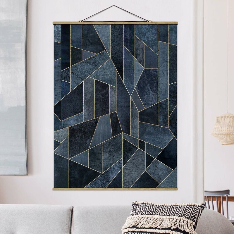 

Imagen de tela - Elisabeth Fredriksson - Blue Geometry Watercolor - Alto 4:3 Dimensión LxA: 106.5cm x 80cm