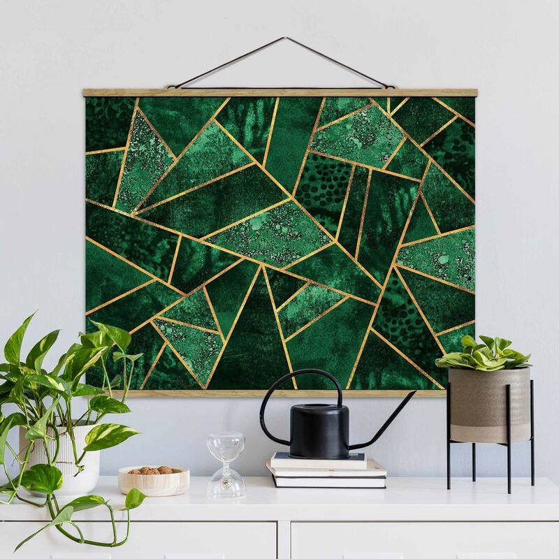 

Imagen de tela - Elisabeth Fredriksson - Dark Emerald With Gold - Apaisado 3:4 Dimensión LxA: 60cm x 80cm