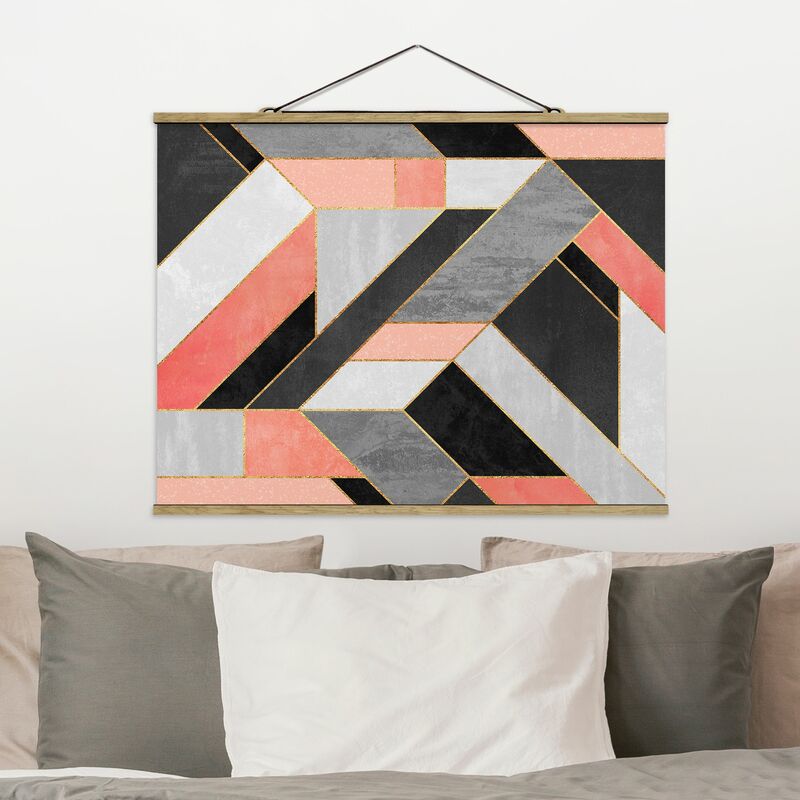 

Imagen de tela - Elisabeth Fredriksson - Geometry Pink And Gold - Apaisado 3:4 Dimensión LxA: 60cm x 80cm