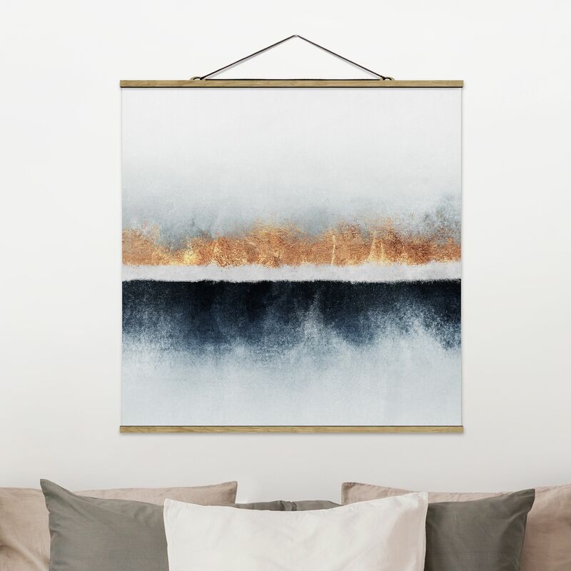 

Imagen de tela - Elisabeth Fredriksson - Golden Horizon Watercolor - Cuadrado 1:1 Dimensión LxA: 80cm x 80cm