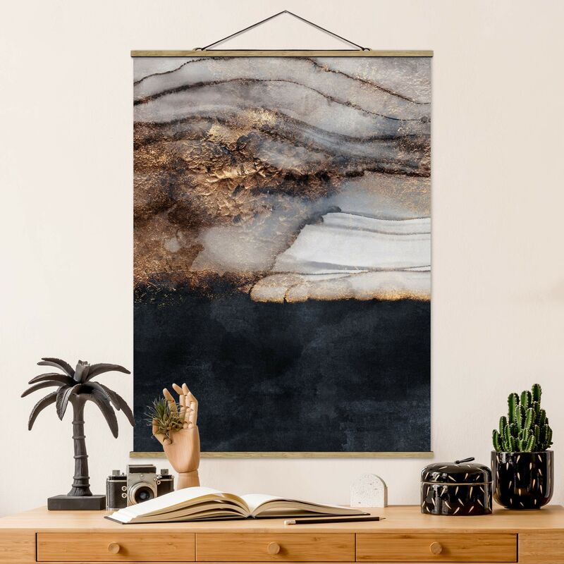 

Imagen de tela - Elisabeth Fredriksson - Golden Marble Painted - Alto 4:3 Dimensión LxA: 106.5cm x 80cm