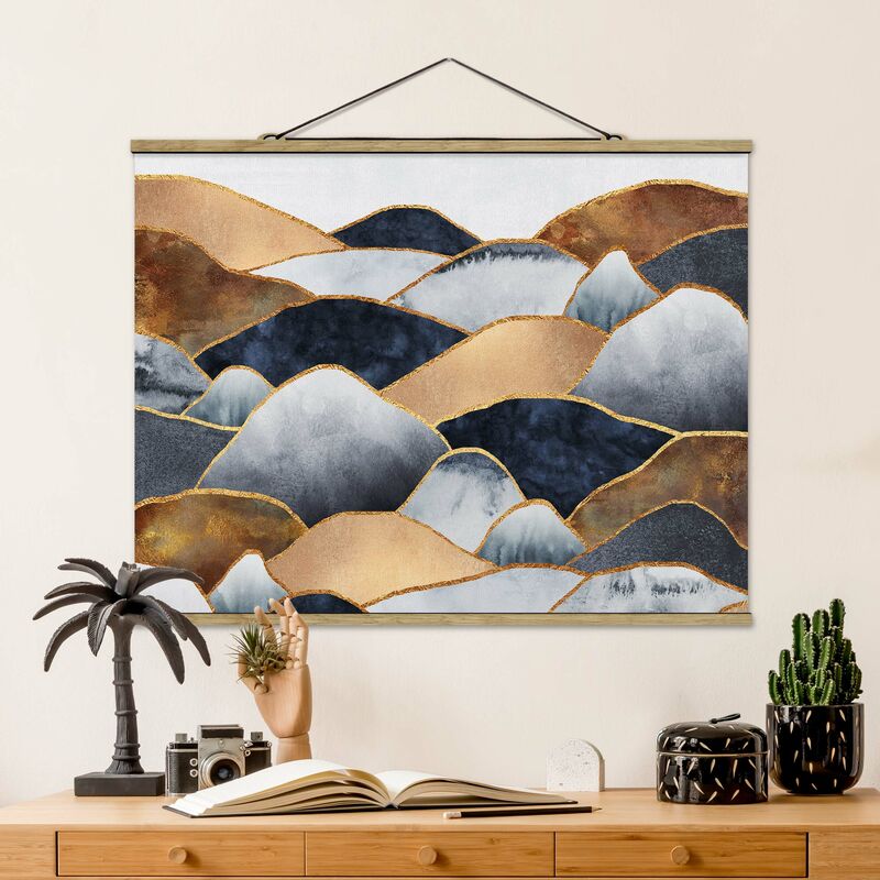 

Imagen de tela - Elisabeth Fredriksson - Golden Mountains Watercolor - Apaisado 3:4 Dimensión LxA: 60cm x 80cm