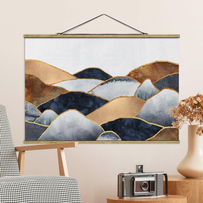 

Imagen de tela - Elisabeth Fredriksson - Golden Mountains Watercolor - Apaisado 2:3 Dimensión LxA: 33.5cm x 50cm