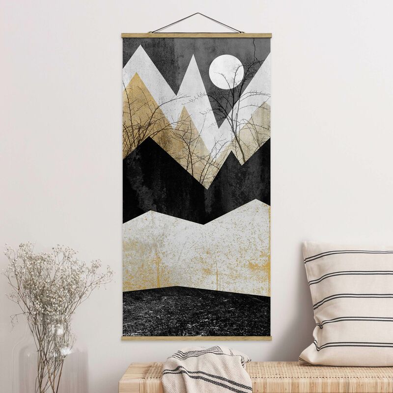 

Imagen de tela - Elisabeth Fredriksson - Golden Mountains Branches - Alto 2:1 Dimensión LxA: 70cm x 35cm