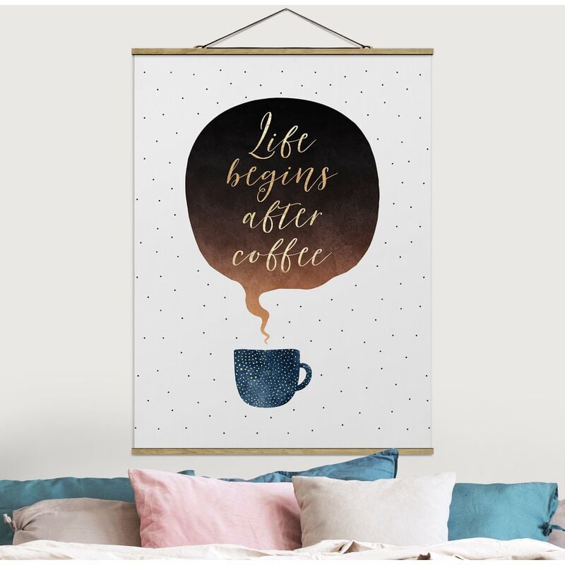 

Imagen de tela - Elisabeth Fredriksson - Life Begins After Coffee Points - Alto 4:3 Dimensión LxA: 106.5cm x 80cm