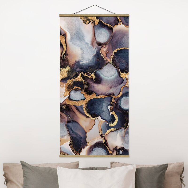 

Imagen de tela - Elisabeth Fredriksson - Marble Watercolor With Gold - Alto 2:1 Dimensión LxA: 100cm x 50cm