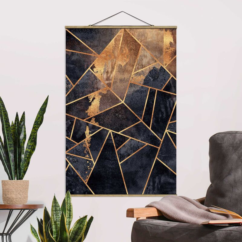 

Imagen de tela - Elisabeth Fredriksson - Onyx With Gold - Alto 3:2 Dimensión LxA: 75cm x 50cm