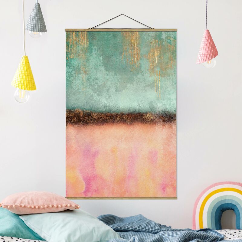 

Imagen de tela - Elisabeth Fredriksson - Pastel Summer With Gold - Alto 3:2 Dimensión LxA: 120cm x 80cm