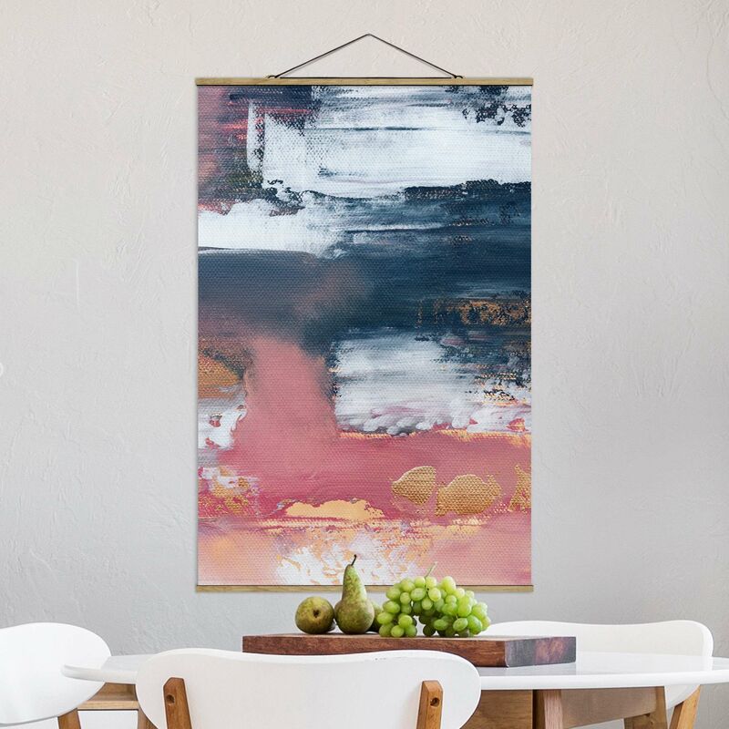 

Imagen de tela - Elisabeth Fredriksson - Pink Storm With Gold - Alto 3:2 Dimensión LxA: 75cm x 50cm