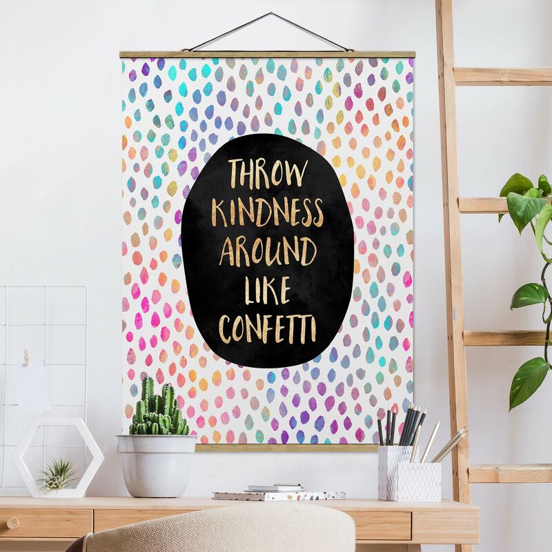 

Imagen de tela - Elisabeth Fredriksson - Throw Kindness Around Like Confetti - Alto 4:3 Dimensión LxA: 66.4cm x 50cm