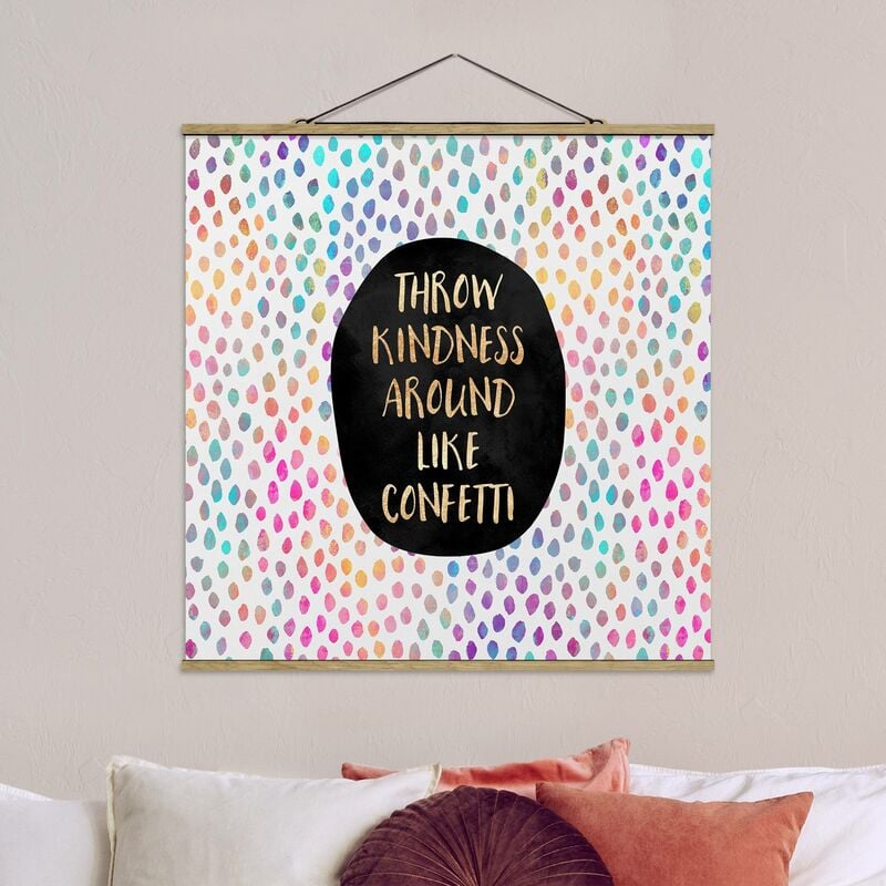 

Imagen de tela - Elisabeth Fredriksson - Throw Kindness Around Like Confetti - Cuadrado 1:1 Dimensión LxA: 35cm x 35cm