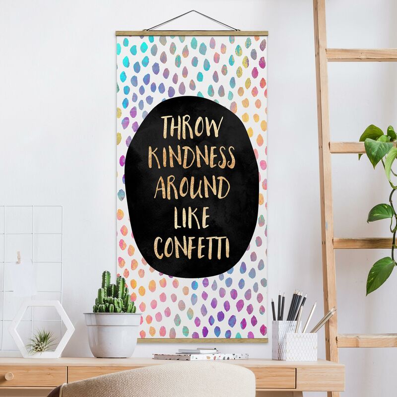 

Imagen de tela - Elisabeth Fredriksson - Throw Kindness Around Like Confetti - Alto 2:1 Dimensión LxA: 100cm x 50cm