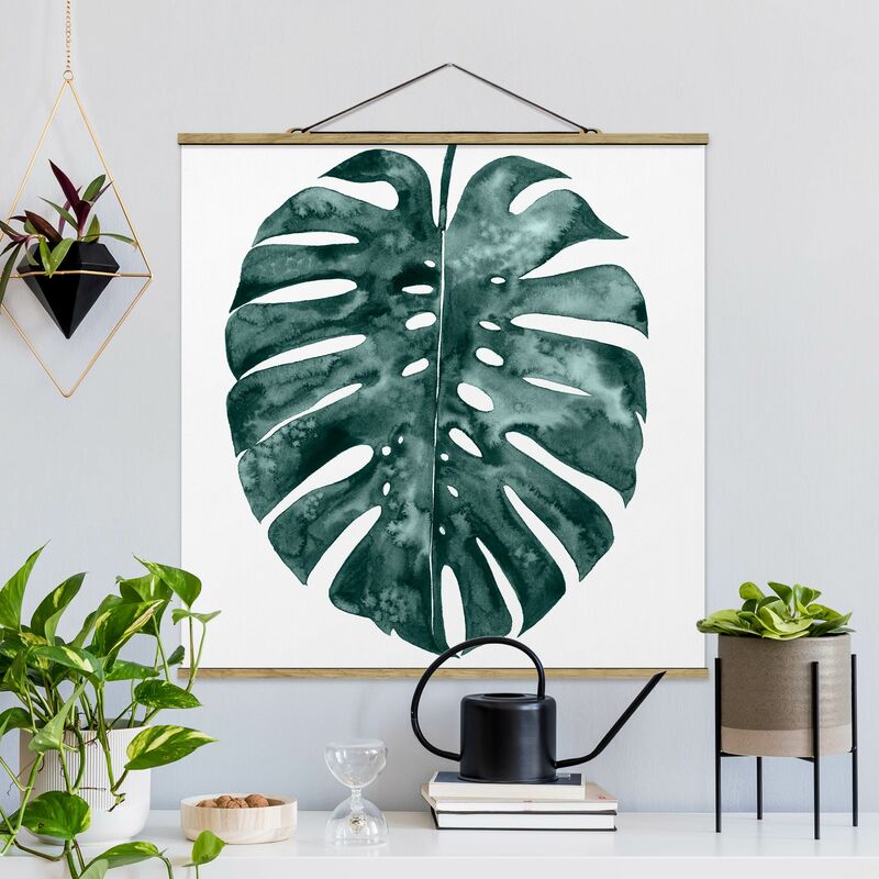 

Imagen de tela - Emerald Green Monstera Deliciosa - Cuadrado 1:1 Dimensión LxA: 50cm x 50cm