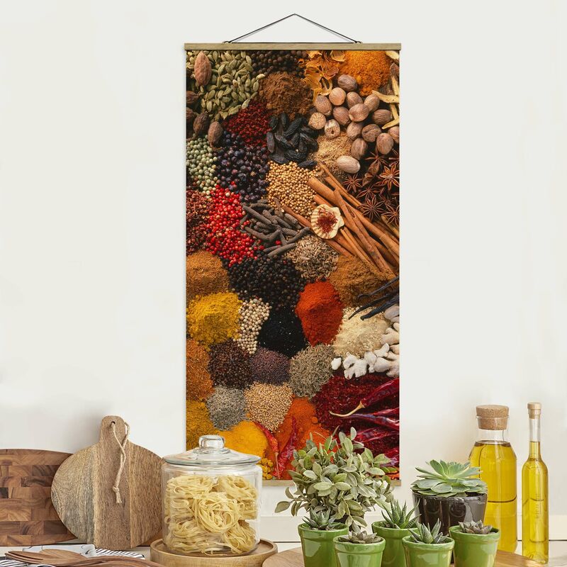 

Imagen de tela - Exotic Spices - Alto 2:1 Dimensión LxA: 100cm x 50cm