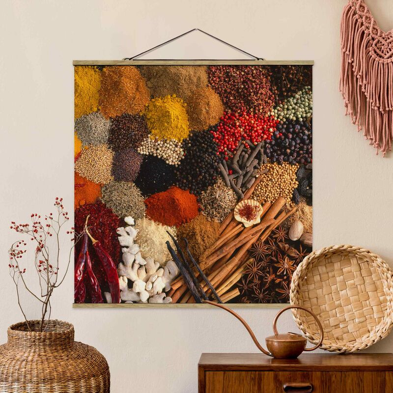 

Imagen de tela - Exotic Spices - Cuadrado 1:1 Dimensión LxA: 80cm x 80cm