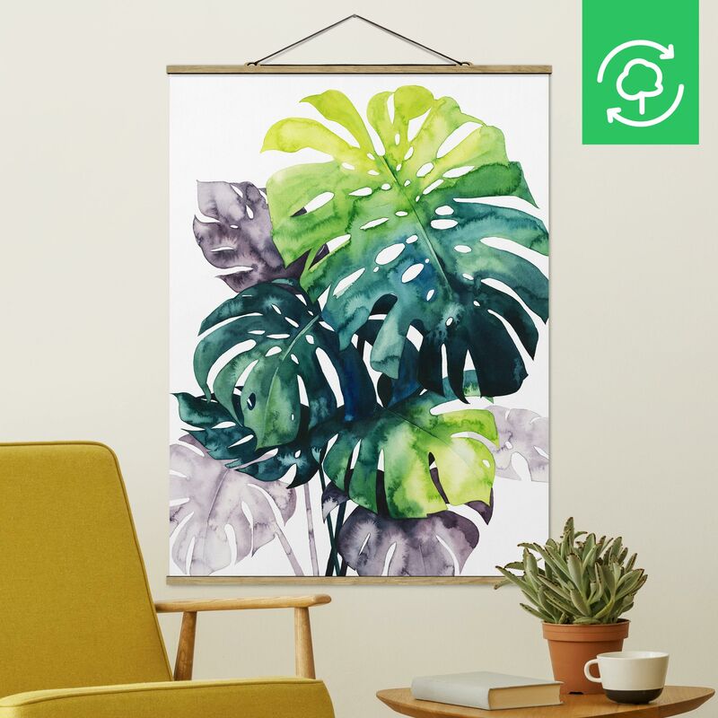 

Imagen de tela - Exotic Foliage - Monstera - Alto 4:3 Dimensión LxA: 106.5cm x 80cm