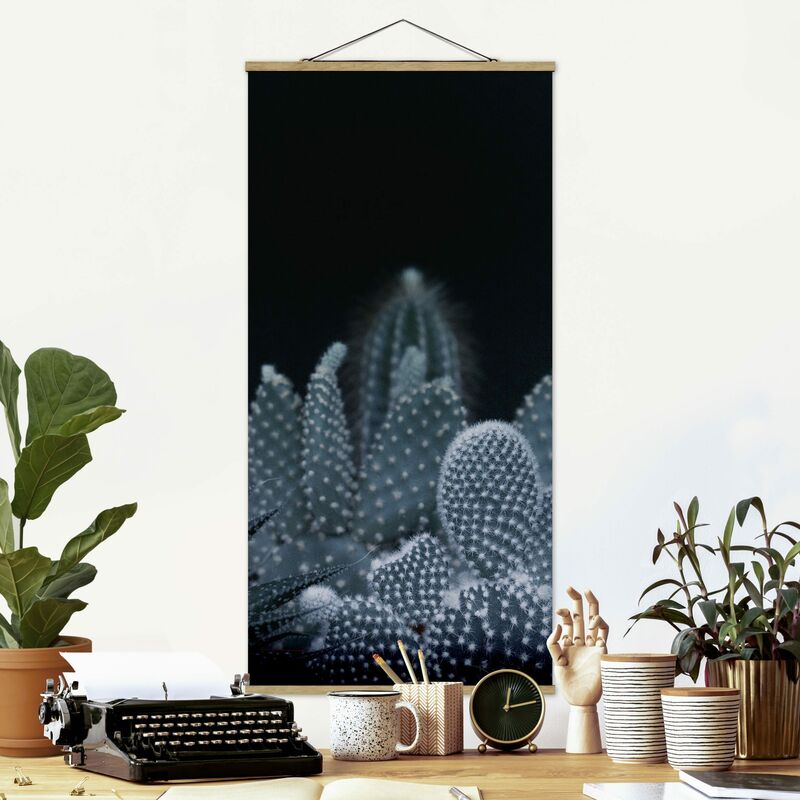 

Imagen de tela - Familiy Of Cacti At Night - Alto 2:1 Dimensión LxA: 100cm x 50cm