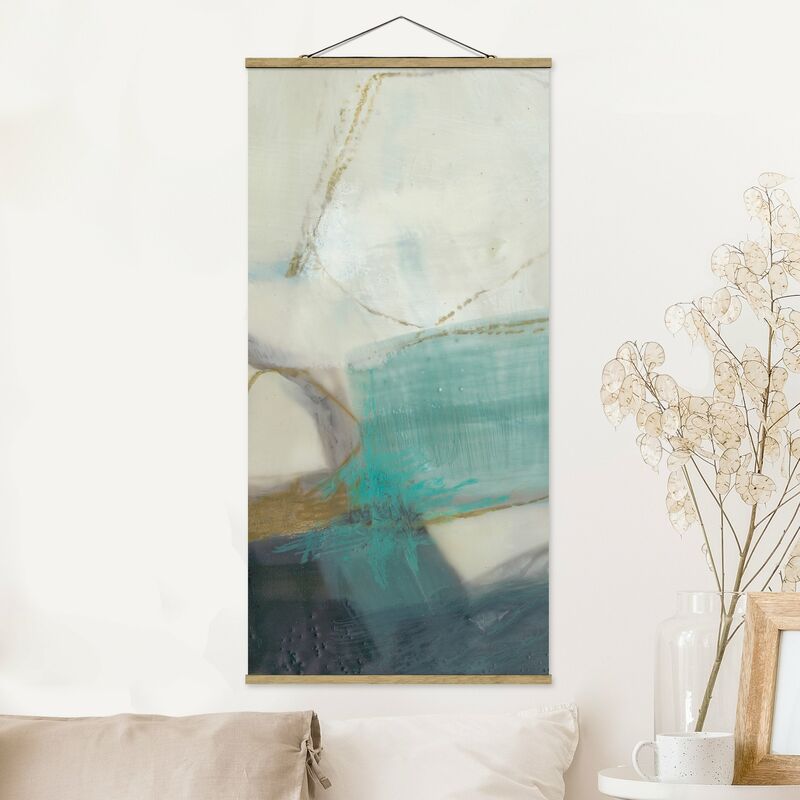 

Imagen de tela - Fangs With Turquoise I - Alto 2:1 Dimensión LxA: 70cm x 35cm