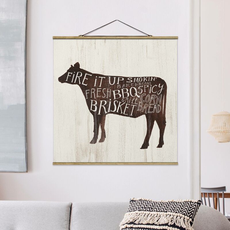 

Imagen de tela - Farm BBQ - Cow - Cuadrado 1:1 Dimensión LxA: 50cm x 50cm