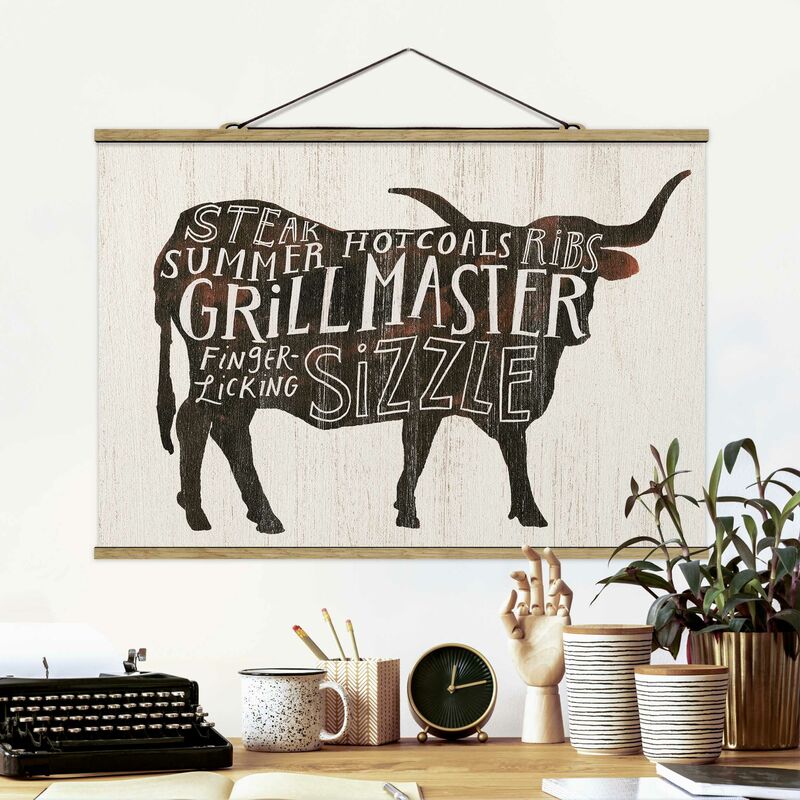 

Imagen de tela - Farm BBQ - Beef - Apaisado 2:3 Dimensión LxA: 53.5cm x 80cm