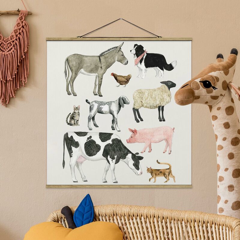 

Imagen de tela - Farm Animal Family II - Cuadrado 1:1 Dimensión LxA: 100cm x 100cm