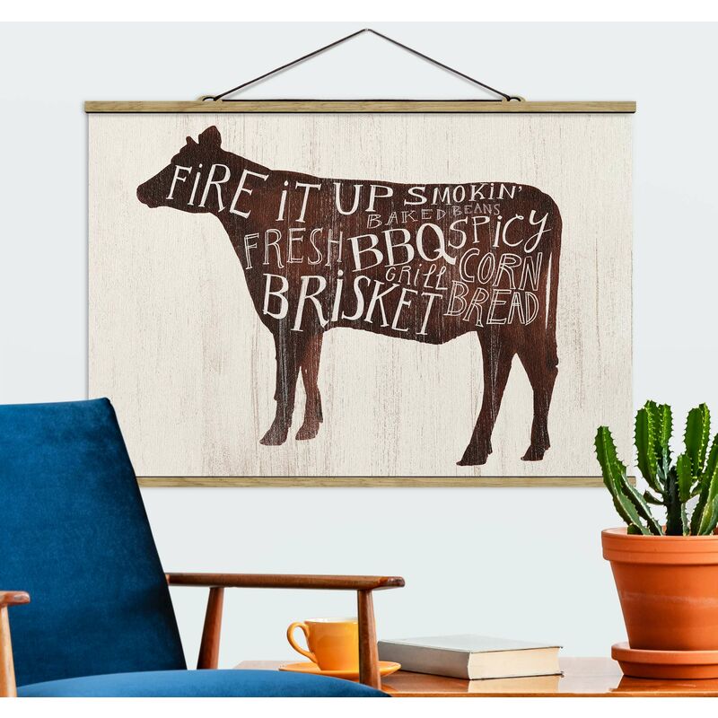 

Imagen de tela - Farm BBQ - Cow - Apaisado 2:3 Dimensión LxA: 23.5cm x 35cm